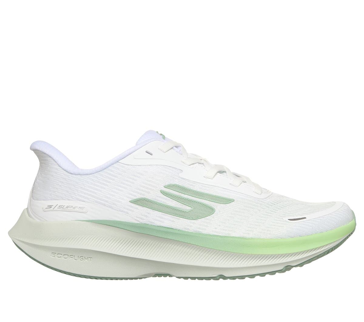 Skechers Slip-ins: Aero Pulse Shoes em Branco/Verde, Tamanho 35, Vegan, Lavável à máquina , Arch Fit