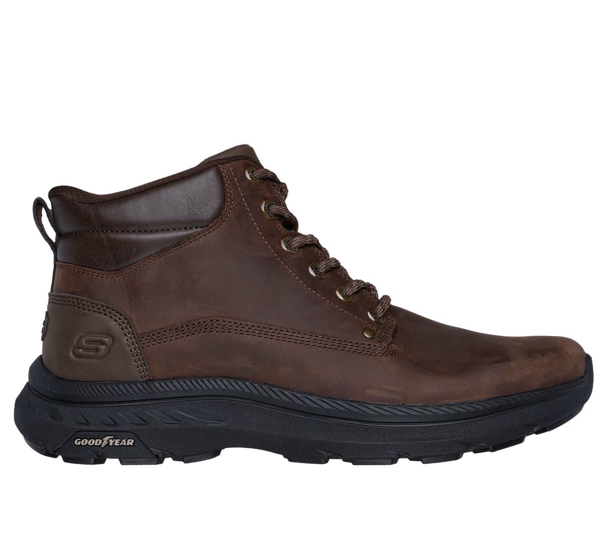 Skechers Slip-ins Relaxed Fit: Pollard - Waylon Shoes em Cacau, Tamanho 40
