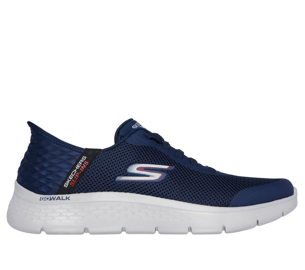 Skechers Slip-ins: GO WALK Flex - Hands Up Shoes em Navy Blue, Tamanho 47, Vegan, Lavável à máquina