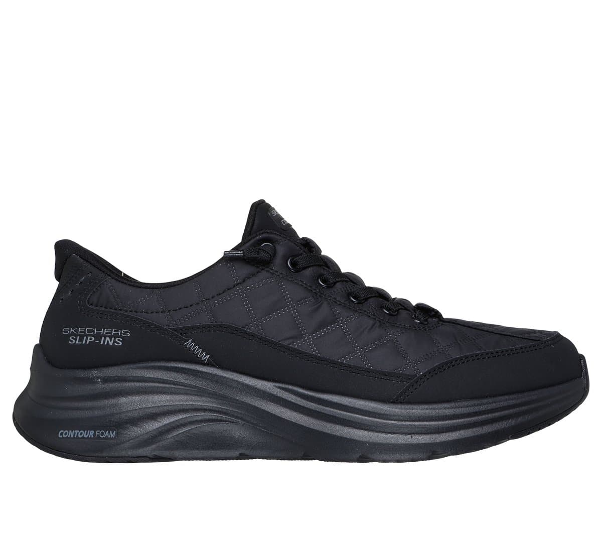 Skechers Slip-ins: Contour Foam - Cozy Fit Shoes em Preto, Tamanho 43, Lavável à máquina