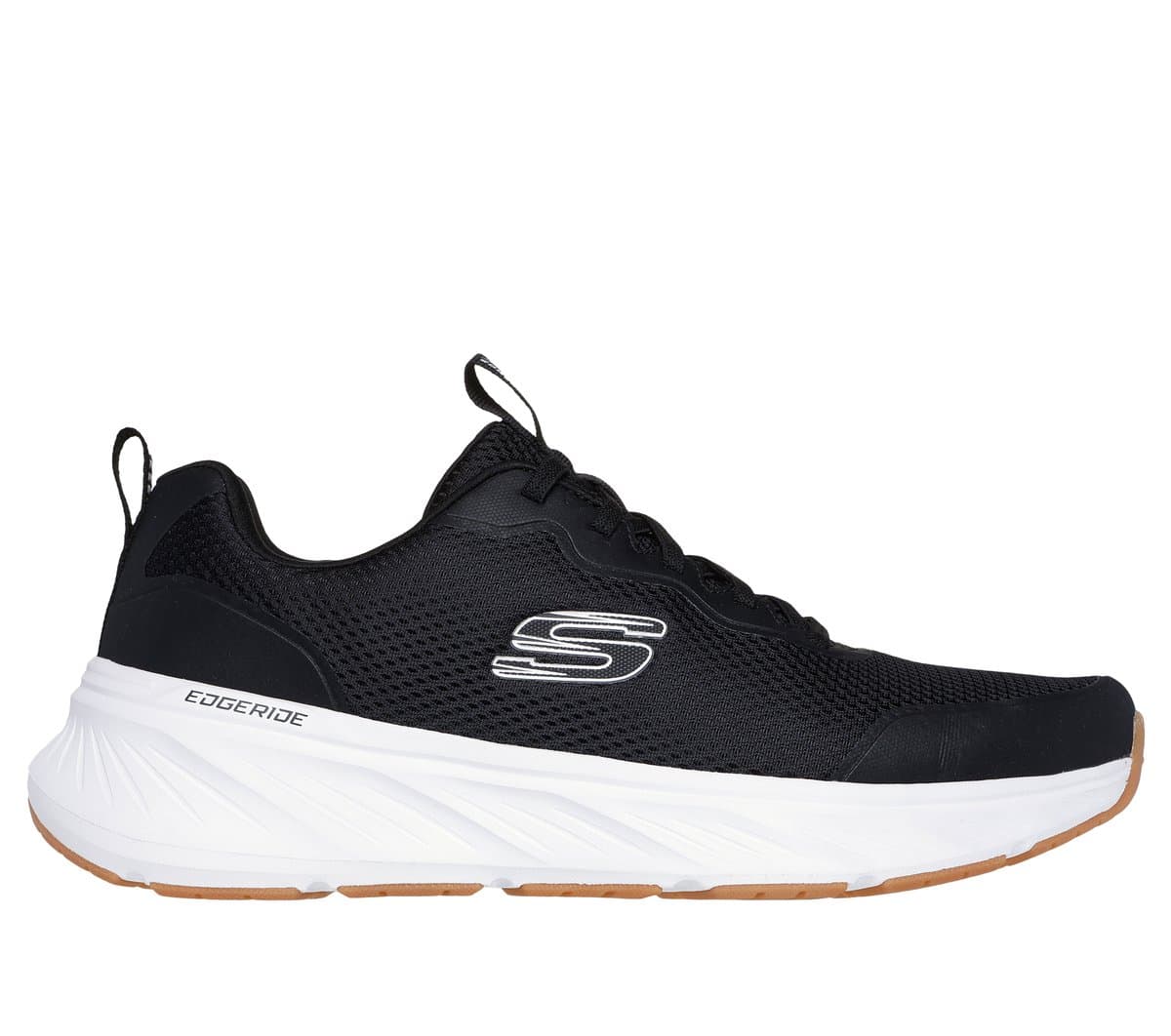 Skechers Edgeride Shoes em Preto/Branco, Tamanho 39.5, Vegan, Lavável à máquina