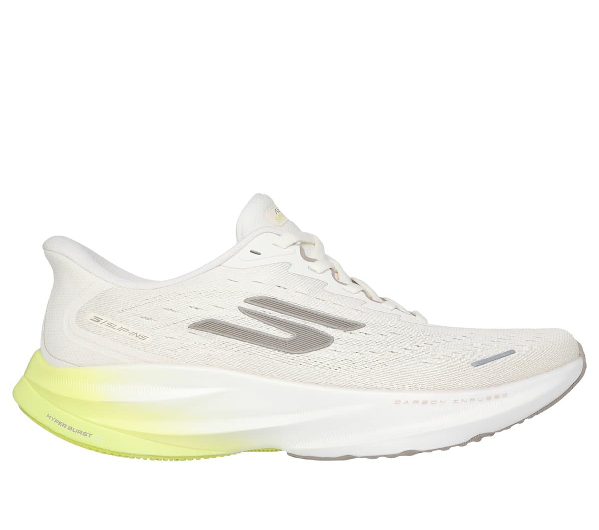 Skechers Slip-ins: Aero Spark Shoes em Branco Sujo, Tamanho 39.5, Vegan, Lavável à máquina , Arch Fit , Hyper Burst