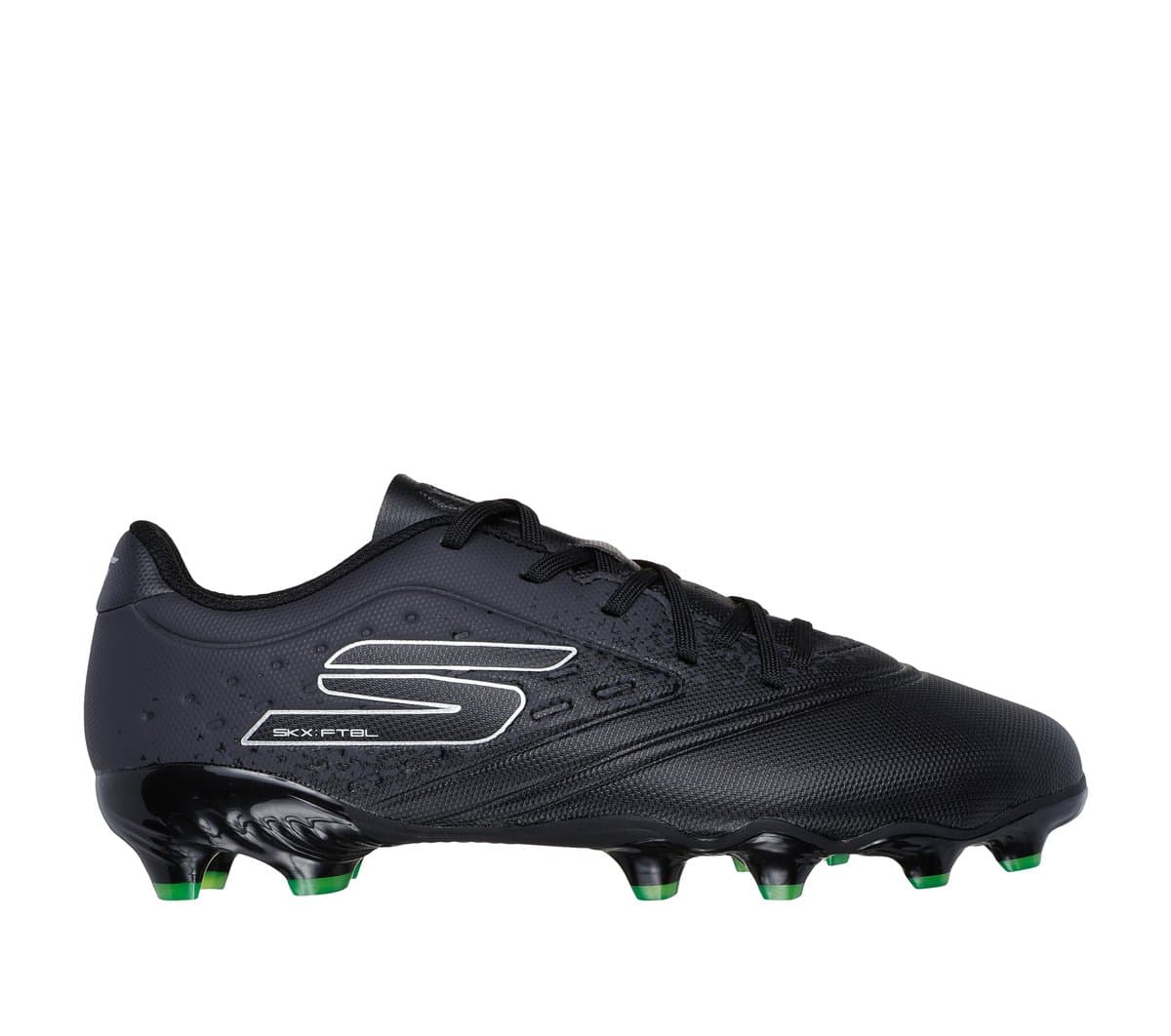 Skechers Razor 1.5 Jr Td FG Shoes em Preto/Prateado, Tamanho 31