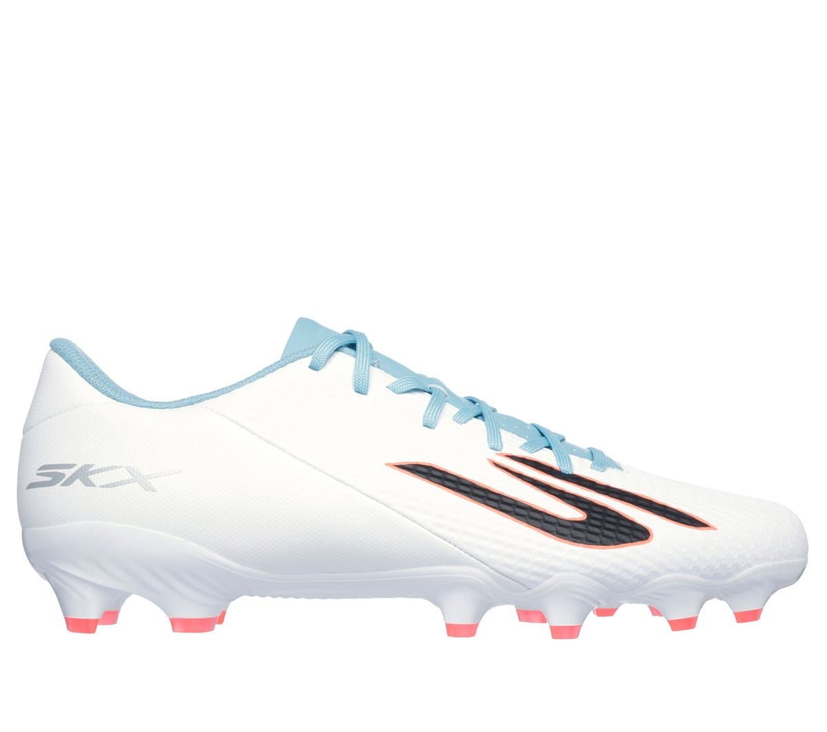 Skechers SKX_2 Academy FG Shoes em Branco/Turquesa, Tamanho 36.5