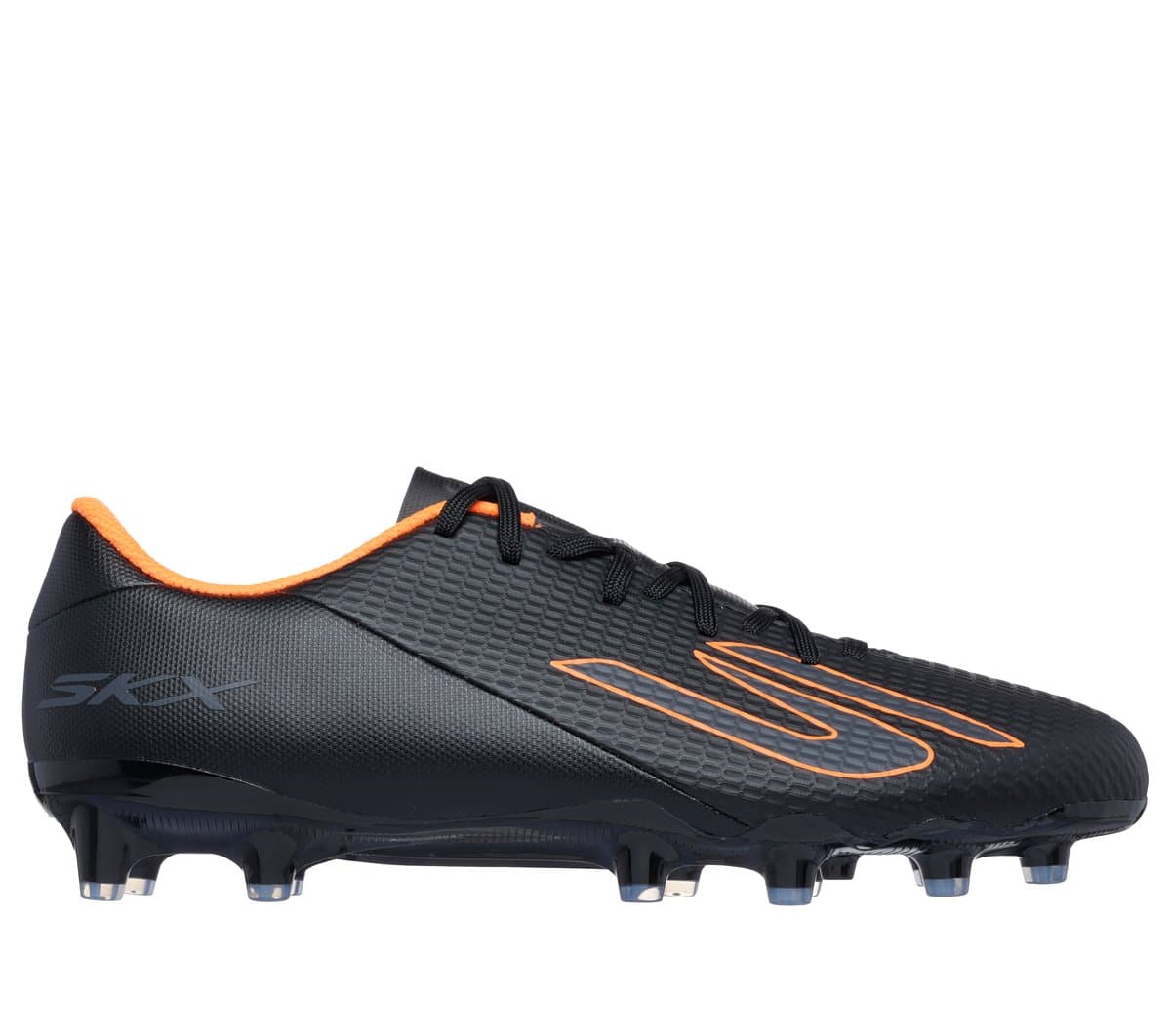 Skechers SKX_2 Academy AG Shoes em Preto/Laranja, Tamanho 42