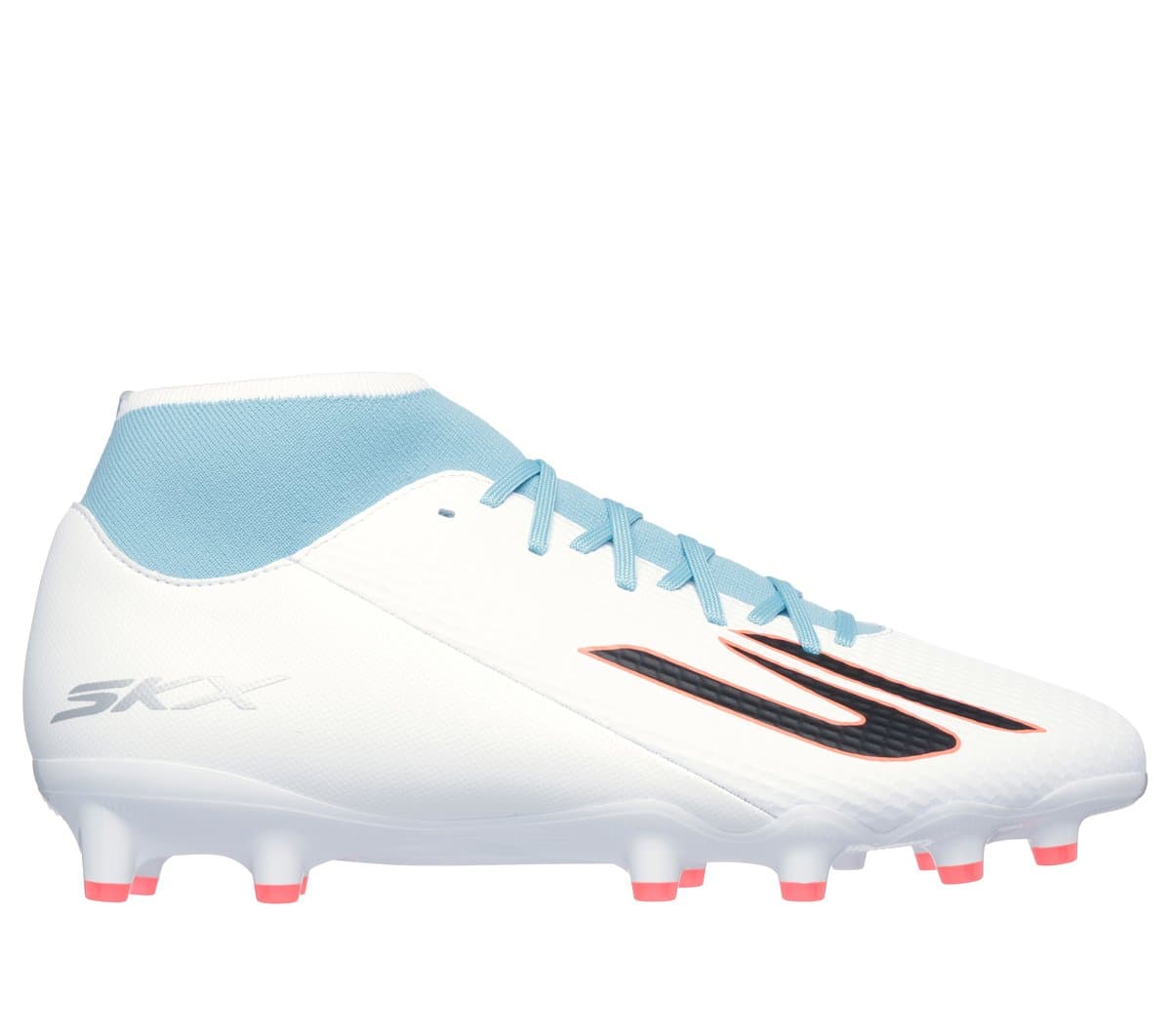 Skechers SKX_2 High Academy AG Shoes em Branco/Turquesa, Tamanho 36