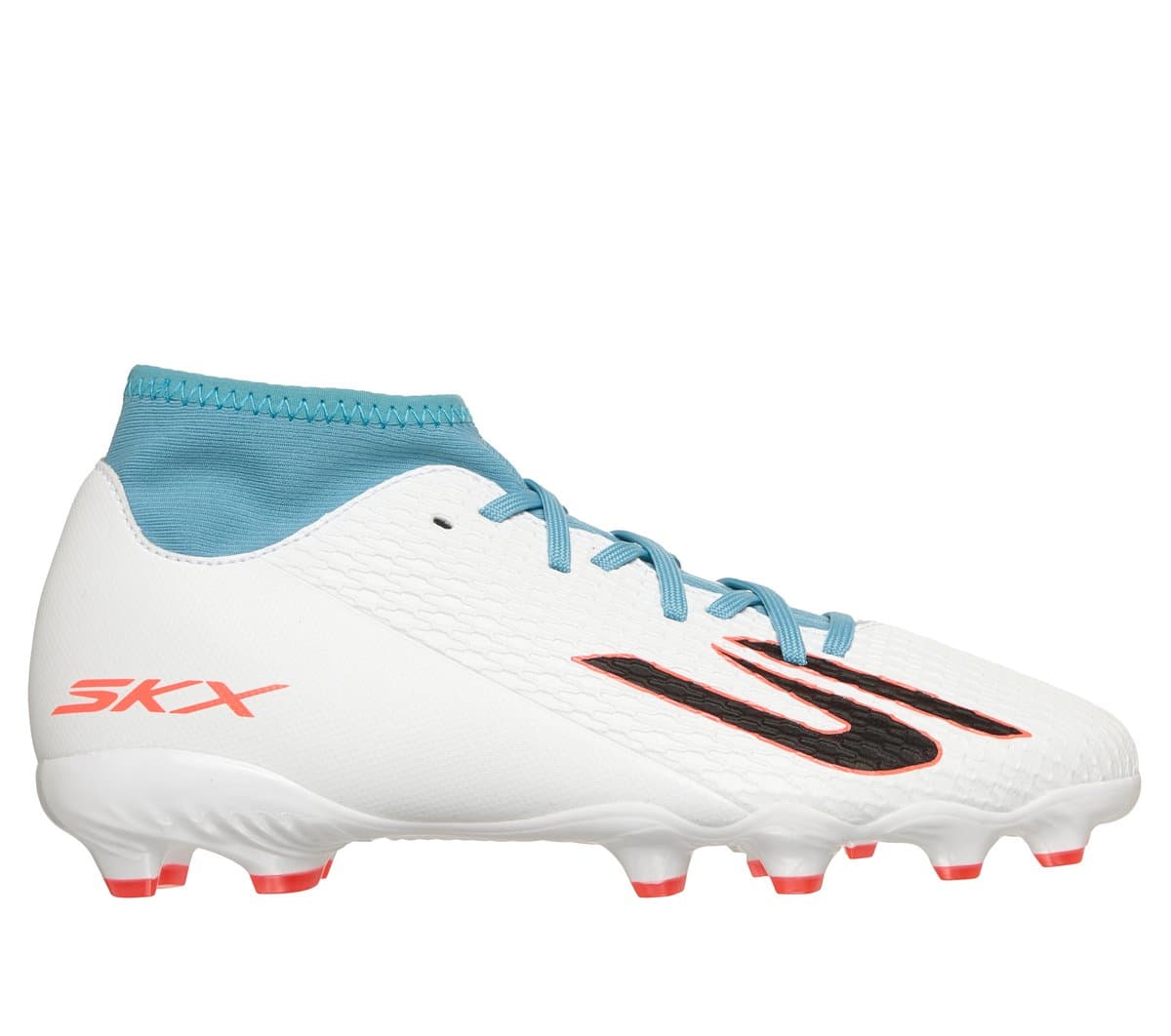 Skechers SKX_2 Jr High Youth MG Shoes em Branco/Turquesa, Tamanho 33
