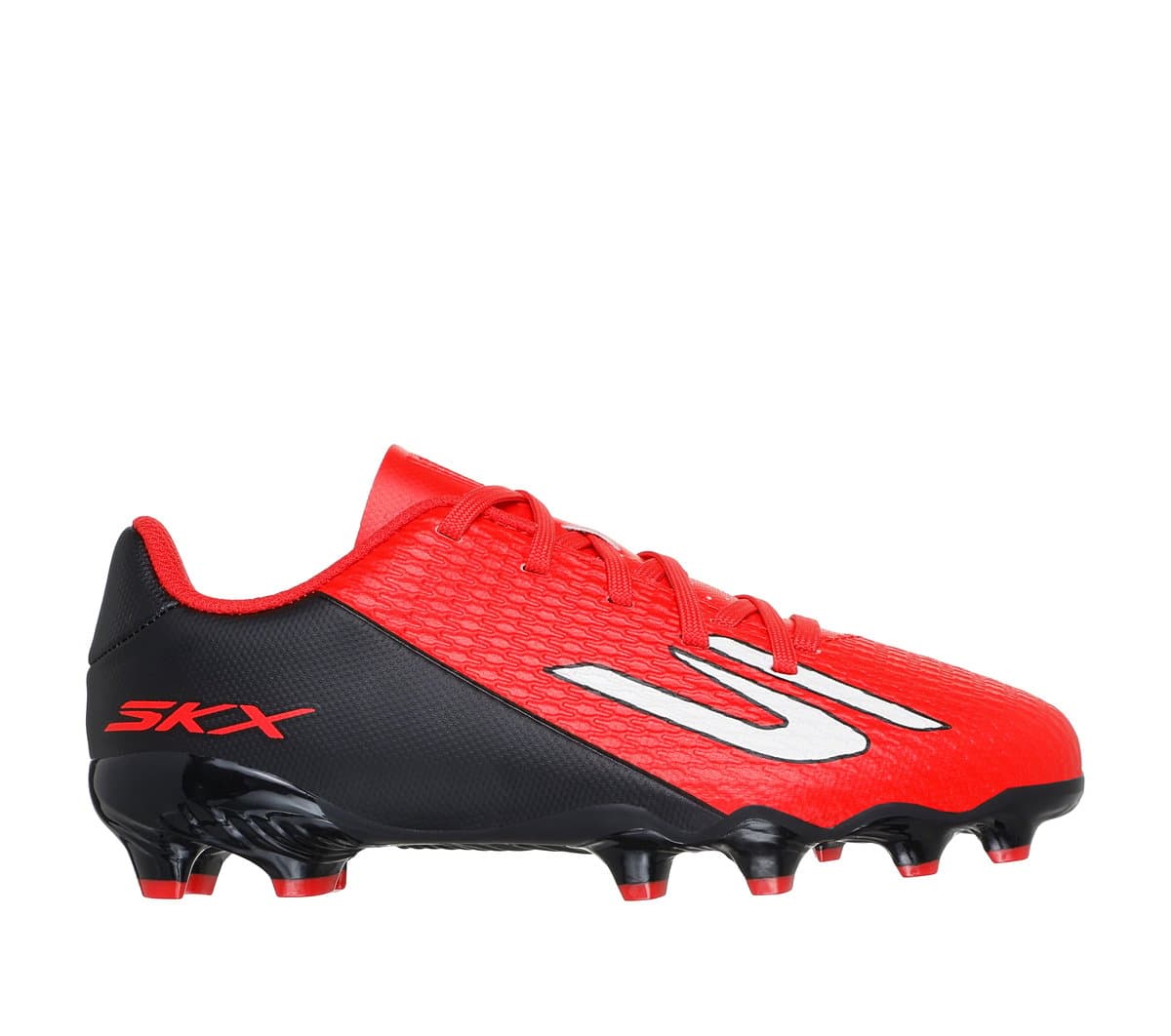 Skechers SKX_2 Jr TD MG Shoes em Vermelho/Preto, Tamanho 27