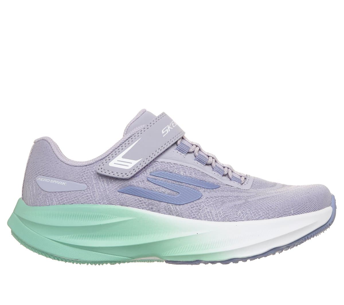 Skechers homemina Aero Spark Shoes em Lavanda, Tamanho 32, Lavável à máquina