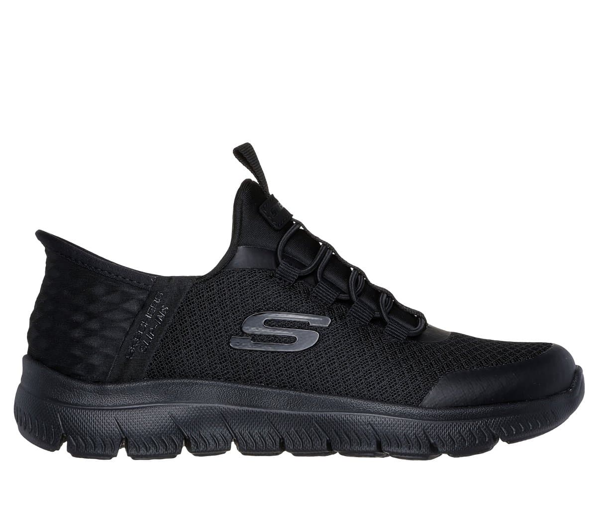 Skechers homemino Slip-ins: Summits - High Range Shoes em Preto, Tamanho 32, Vegan, Lavável à máquina