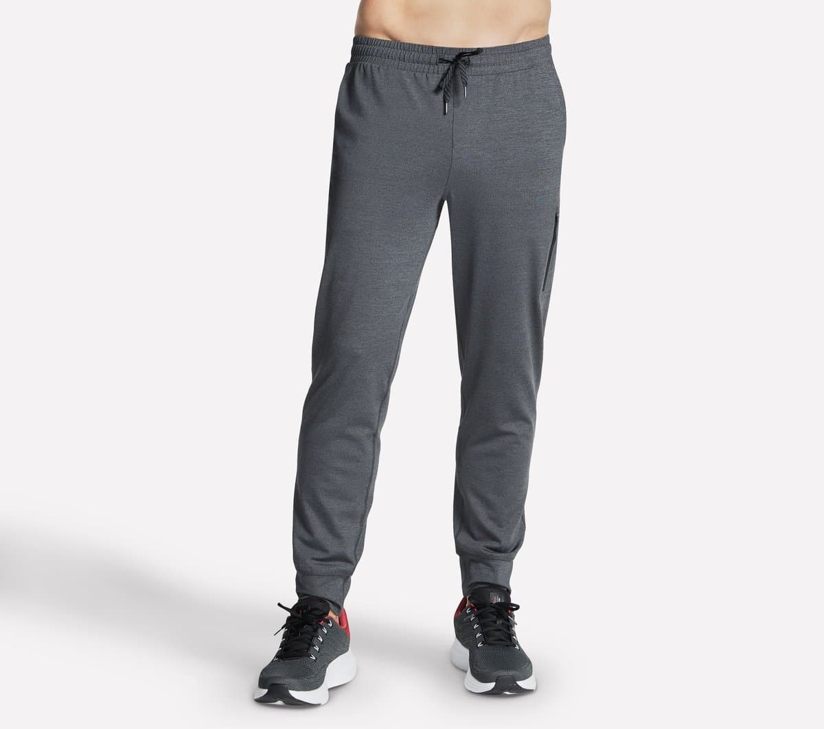 Skechers Skech-Knit Ultra Go Weekend Jogger em Preto/Carvão, Tamanho XL
