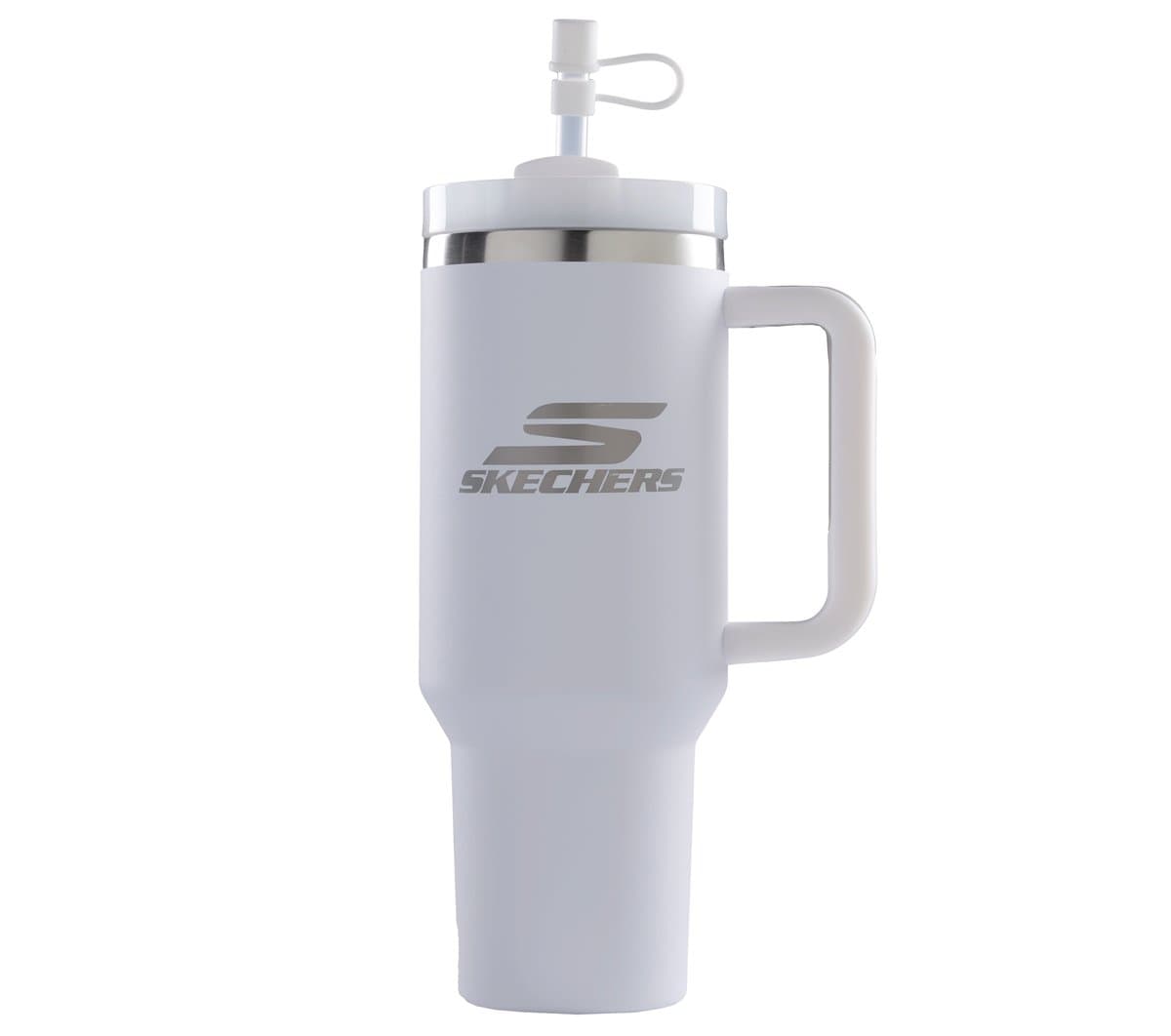 Skechers Hydration 40 oz. Bottle with Handle em Branco Sujo