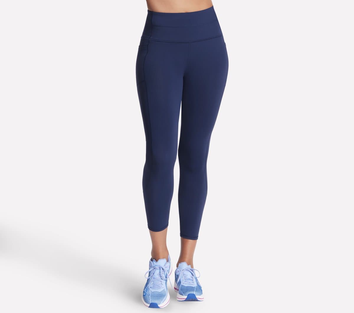 Skechers GO WALK High Waisted 7/8 Legging em Navy Blue, Tamanho Mediana