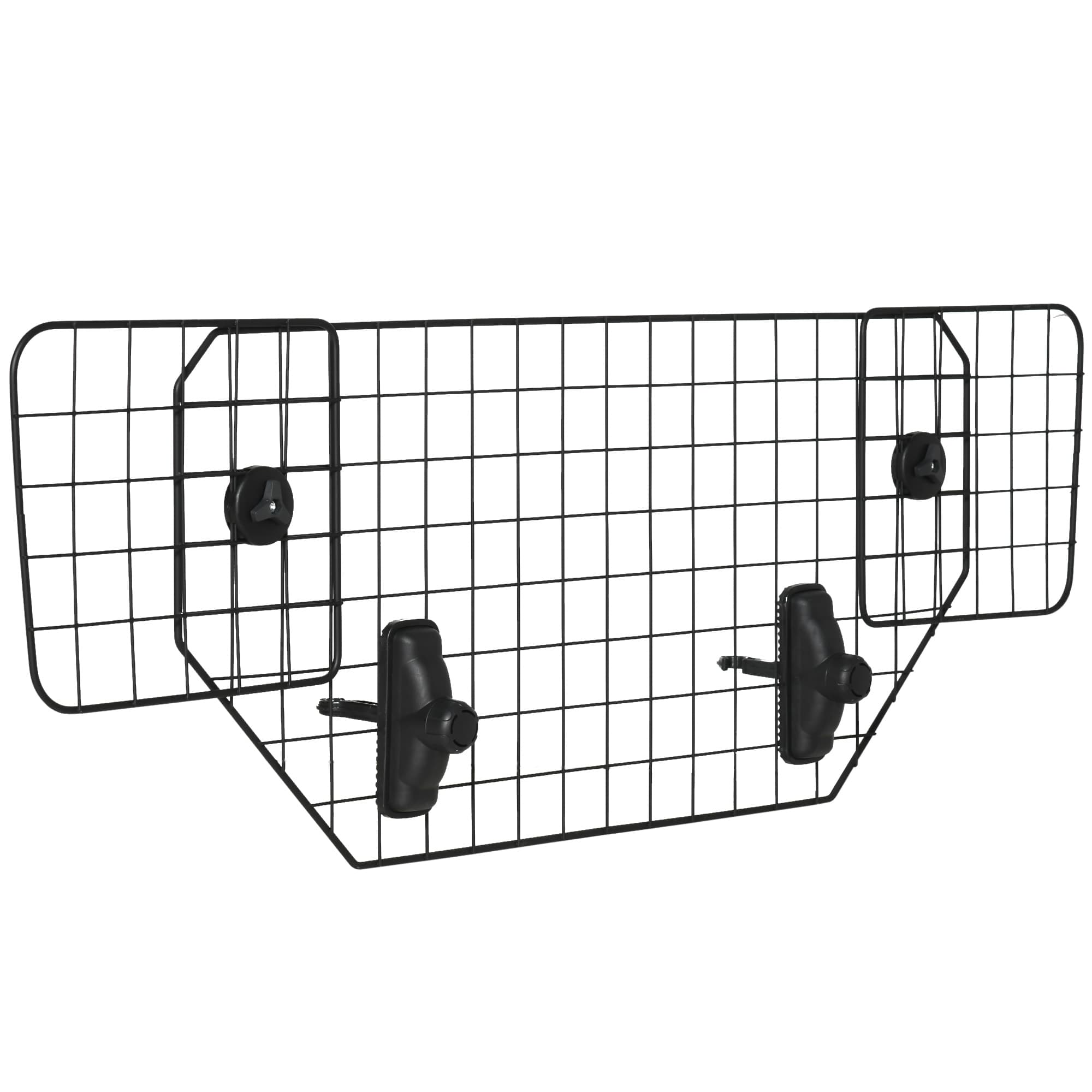 PawHut Grade de Segurança de Carro para Cães Universal Grade de Segurança para Cães com Largura Ajustável 90-120x40,5cm Preto   AOSOM Portugal
