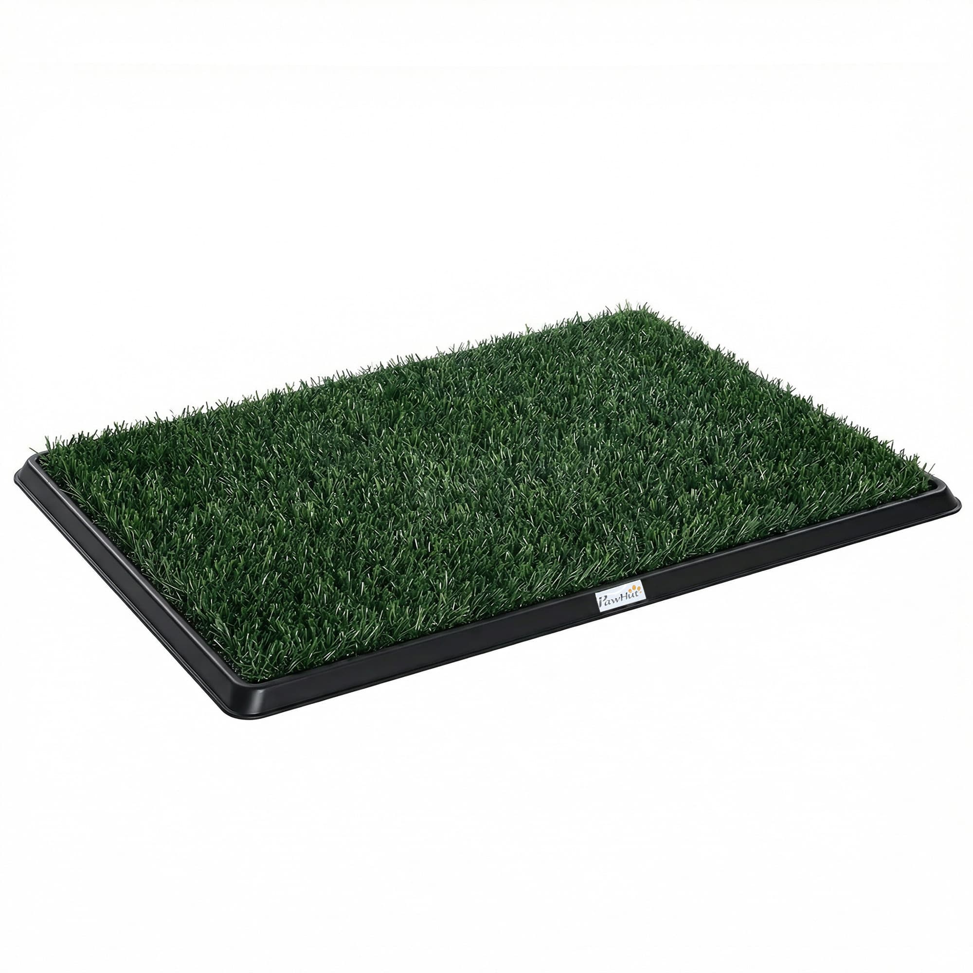 PawHut Sanita para cães 76 x 50,5 cm Banheiro para cães com 2 relvas sintéticas laváveis Sanita para filhotes para cães para varanda casa