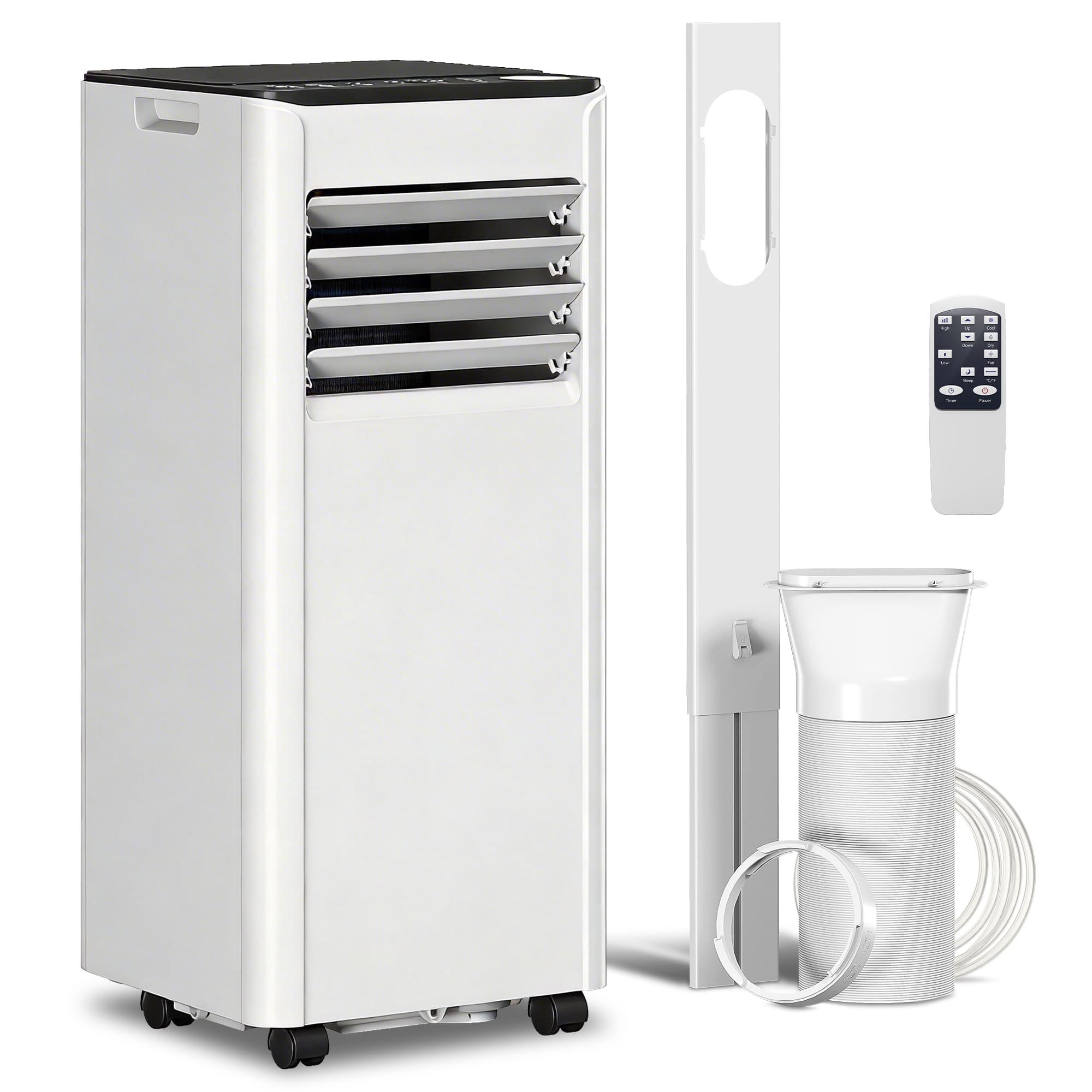 HOMCOM Ar Condicionado Portátil 7000 BTU: Resfriamento, Desumidificador, Ventilador, Modo Noturno.   Aosom Portugal