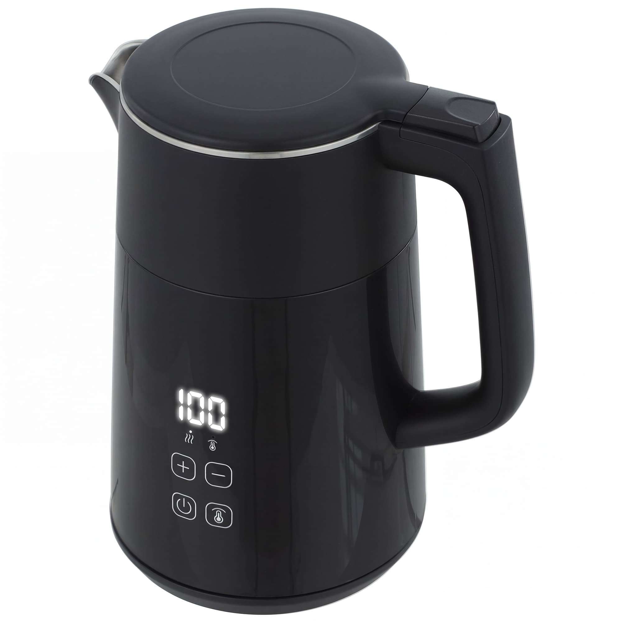 HOMCOM Chaleira Elétrica, 1,7L, Rápida, 3000W, com Display LED, Função Manter Quente, Proteção contra Funcionamento a Seco, sem PTFE   Aosom