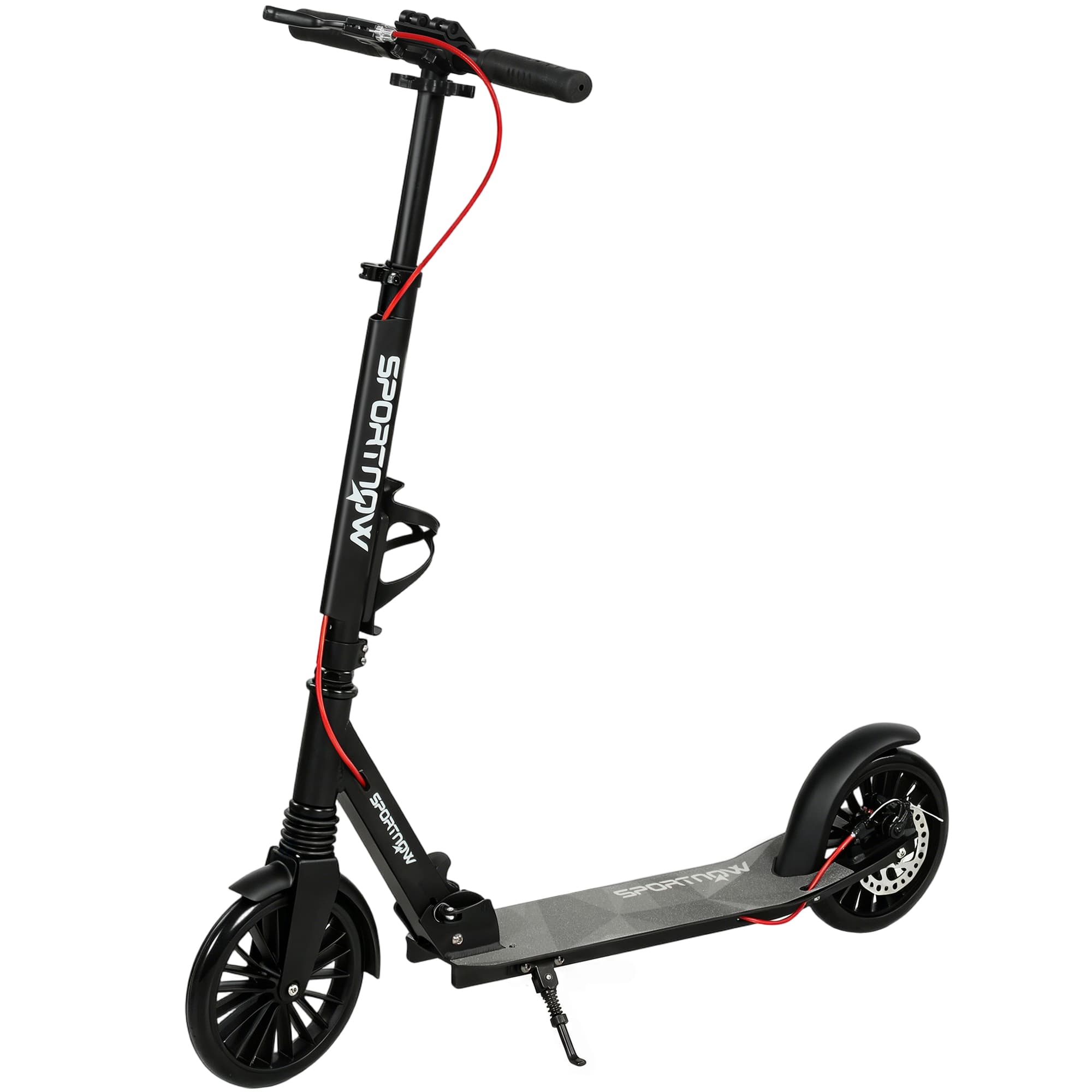 SPORTNOW Cityroller Alumínio Altura Ajustável & Dobrável Scooter com rodas PU 20 cm Rolamentos ABEC-7 Sistema de Travagem Dupla   Aosom Portugal