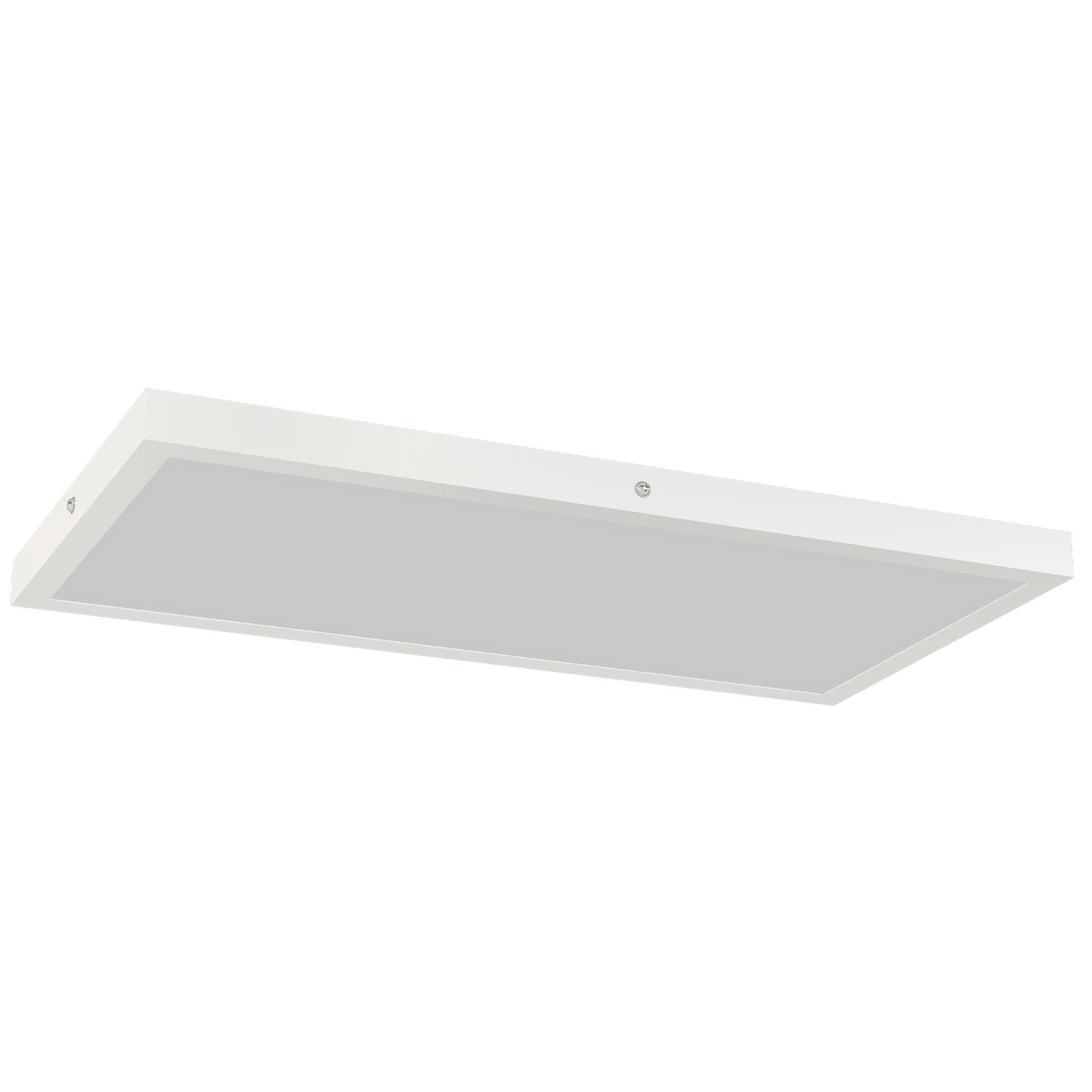 HOMCOM Conjunto de 4 Candeeiros de Teto Cor Regulável com Interruptor DIP e de Parede 3000K/4000K/6000K 60x30x3,7 cm Branco   Aosom Portugal