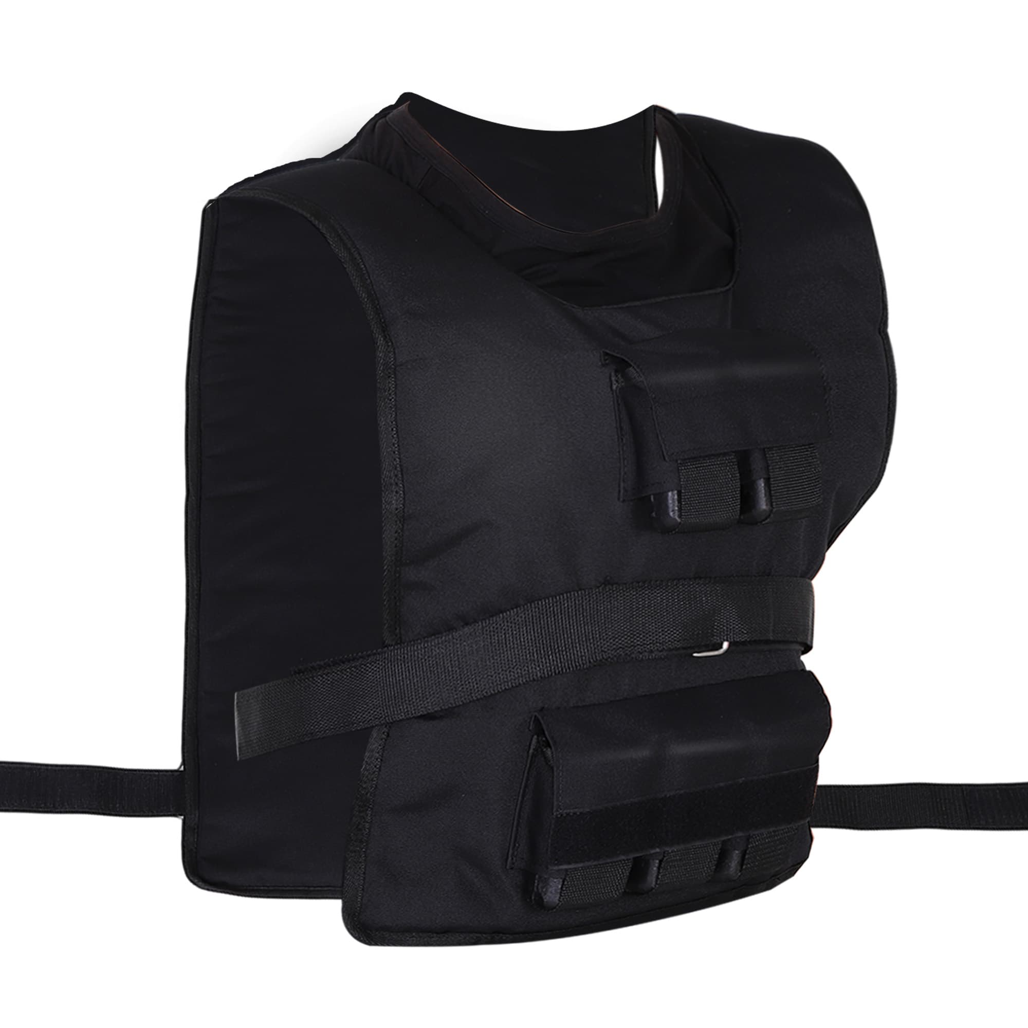 HOMCOM Colete de Peso 15 kg / 20 kg / 30 kg colete de treino ajustável com pesos removíveis colete de corrida para mulheres e homens para ganho