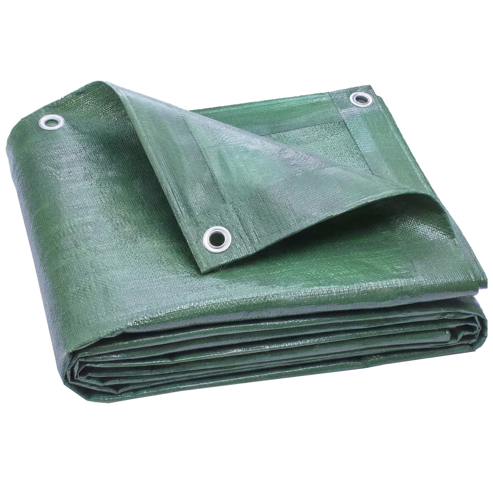Outsunny Lona Impermeável Exterior 6x8 m Toldo PE 90 g/m² Proteção UV com Ilhós Reforçados para Lenha Móveis de Jardim Verde   Aosom Portugal