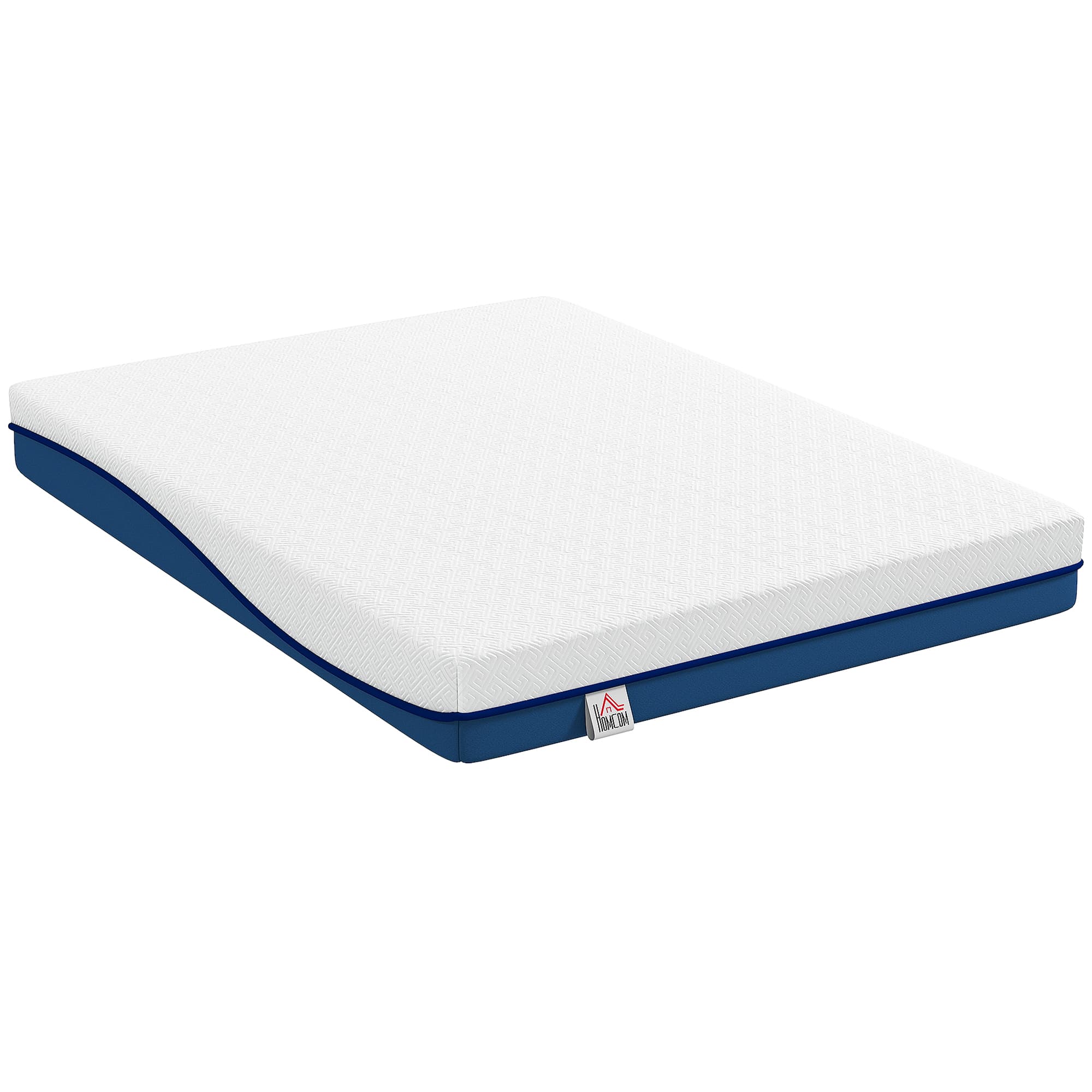 HOMCOM Colchão 190x140 cm Espessura 20 cm Colchão Viscoelástico com Chá Verde Firmeza Média Cama Refrescante com Espuma de Gel   Aosom Portugal