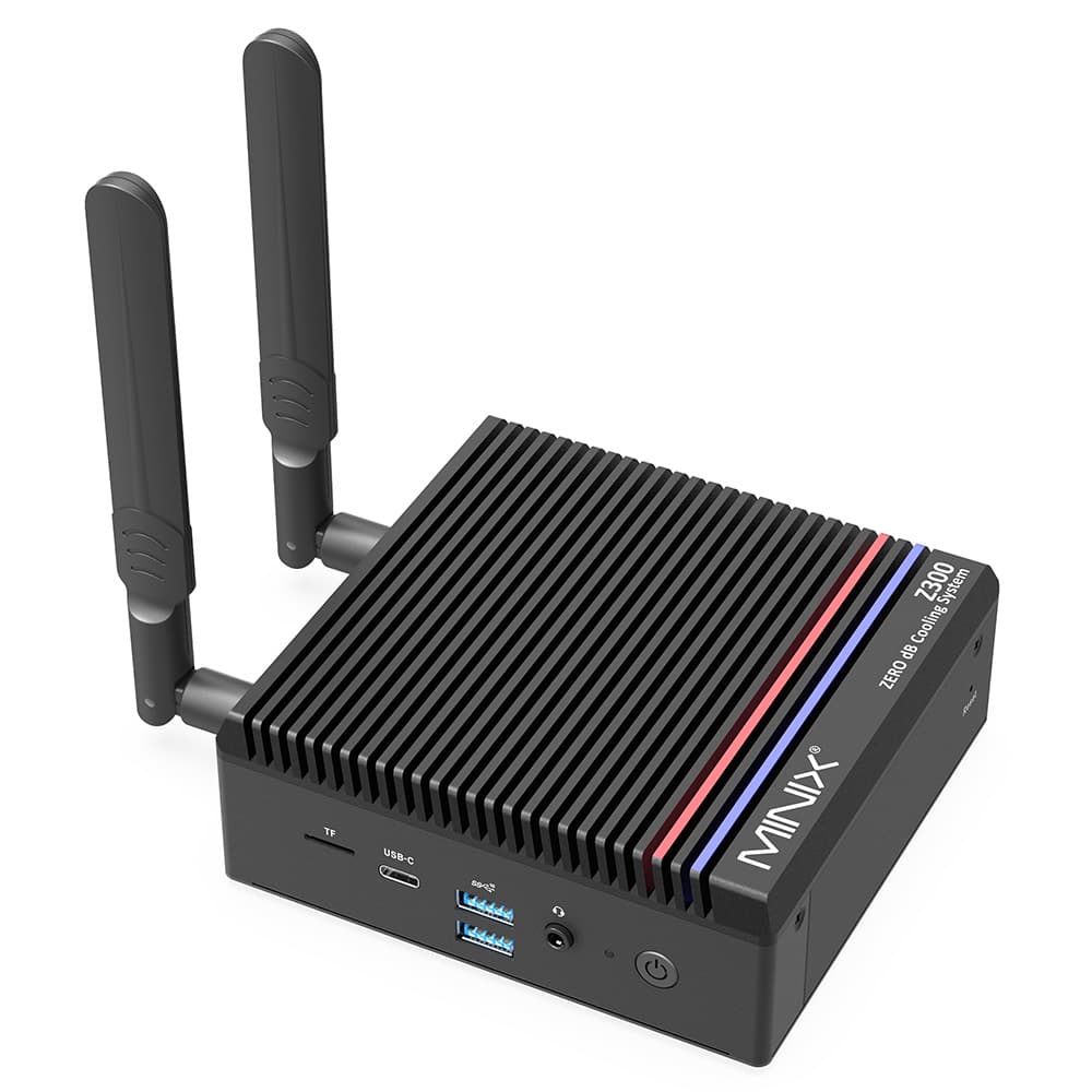 MINIX Z300-0dB Mini PC sem ventoinha 16 GB 512 GB