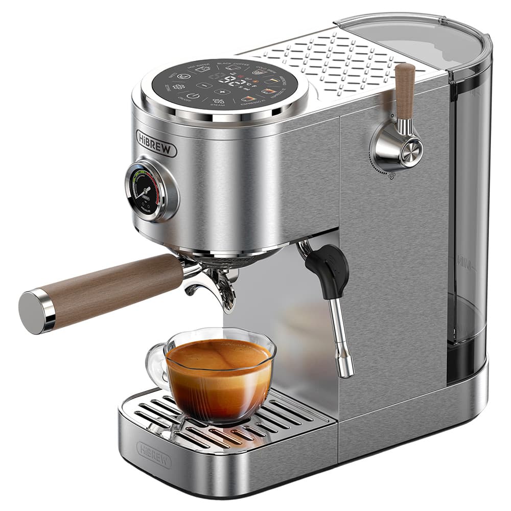 Máquina de café semiautomática HiBREW H13 Prata