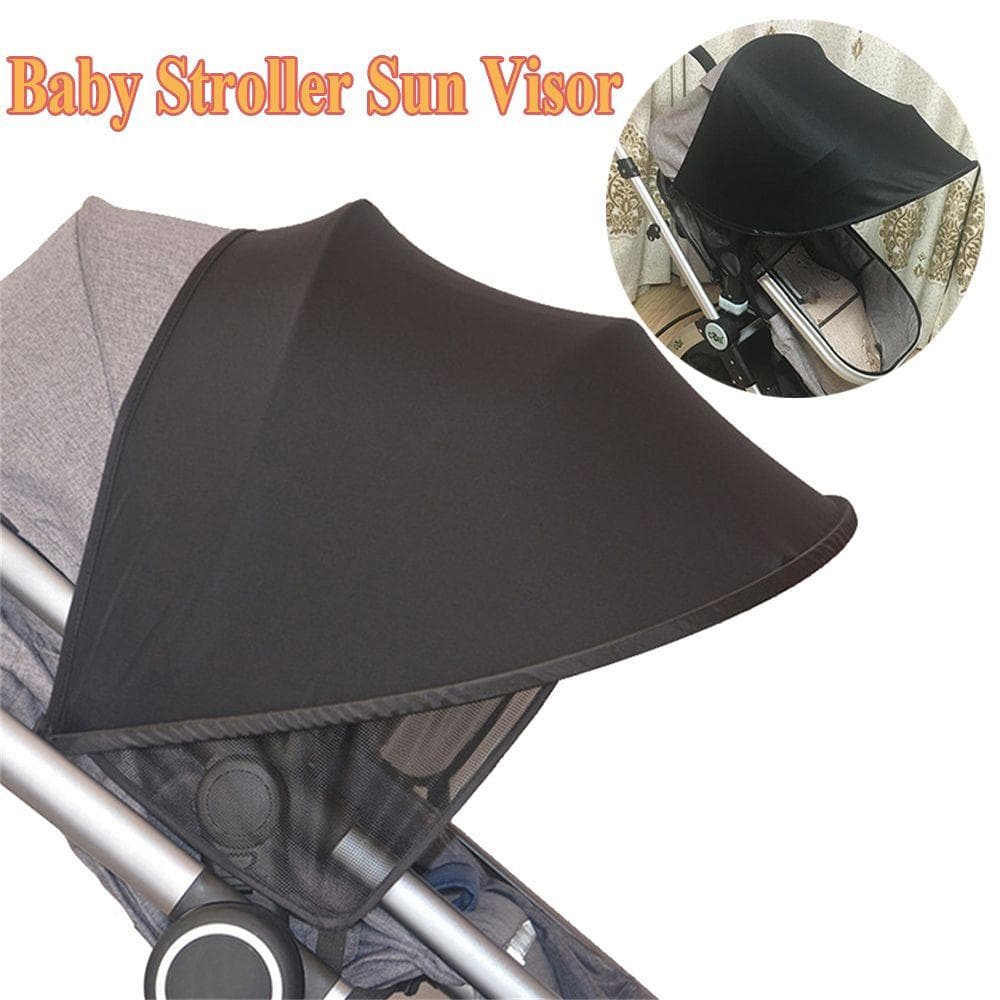 Capa de Canopy Universal para Assento de Carro Cobertura de Carrinho de Bebê Protetor Solar para Carrinho de Bebê Capuz Solar preto