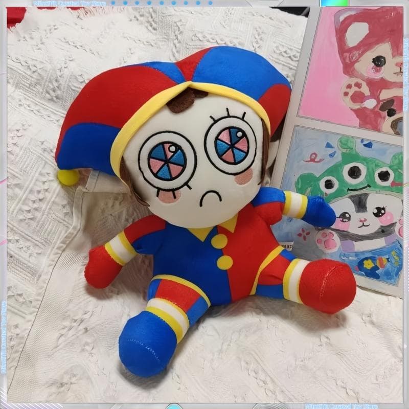 Boneca Coelho Jax Circo Mágico Brinquedo de Pelúcia Quente Fofo Boneca de Pano Palhaço Pamney Almofada para Meninas Aniversário Presente Limitado