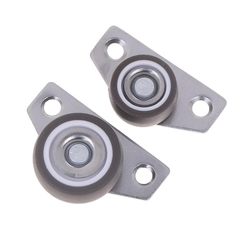 1/4 Peças Rodízios de Borracha Silenciosos, Rodas para Gaveta, Para Móveis Armário de Cozinha Mesa, De Instalação Lateral Perfil Baixo