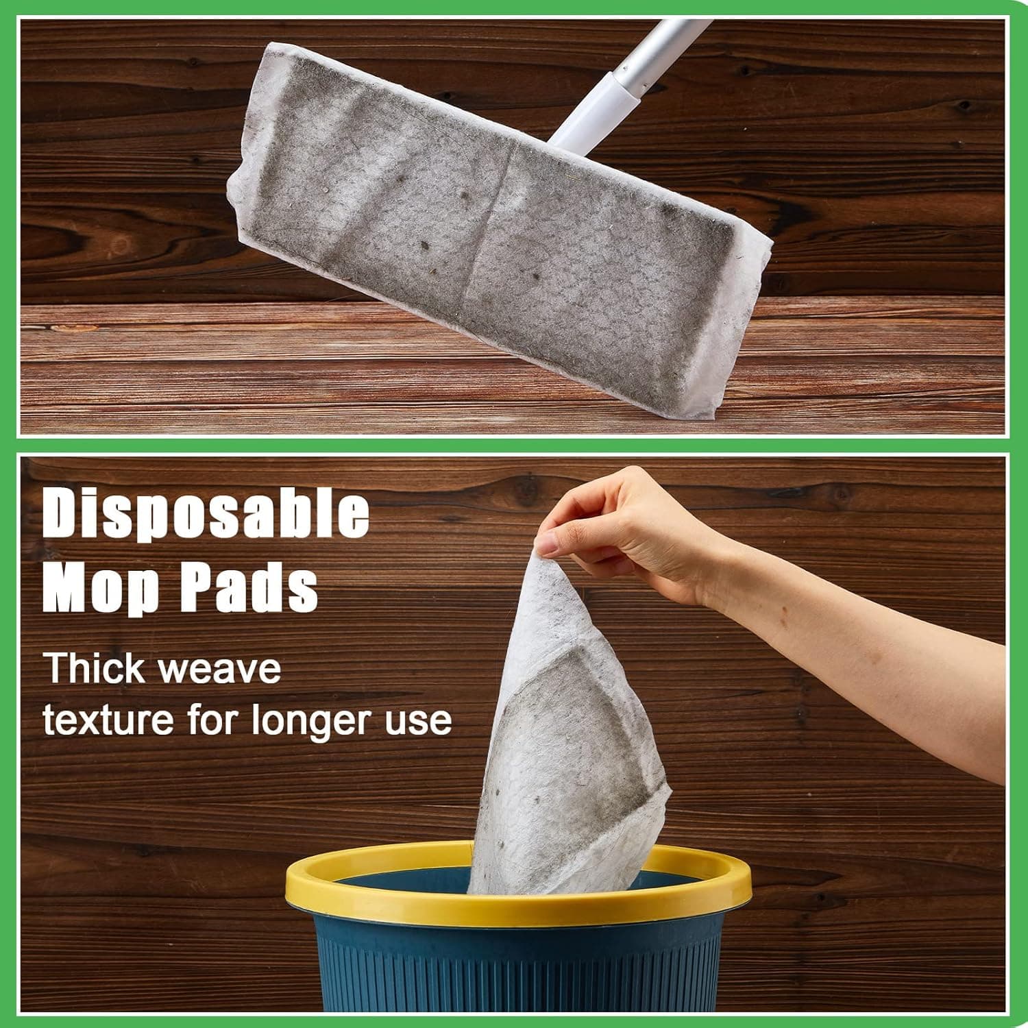 100 PEÇAS Panos Eletrostáticos de Microfibra Descartáveis para Chão Remoção de Poeira Mop Papel Lenços de Limpeza de Chão para Mop Plano
