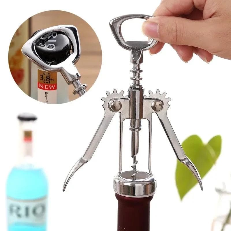 Abridor de Vinho, Portátil, Aço Inoxidável, Vinho Tinto, Tipo Asa, Metal, Sommeliers, Saca-rolhas, Abridor de Garrafa, Saca-rolhas, Rolha de Vinho