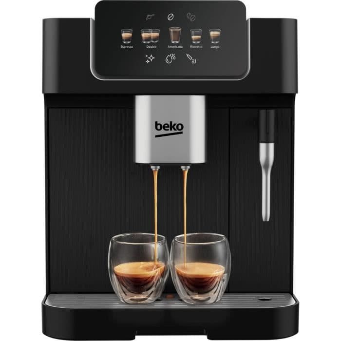 Machine à café avec broyeur - BEKO - CEG7302B - 1350 W - 19 bars - Noir preto