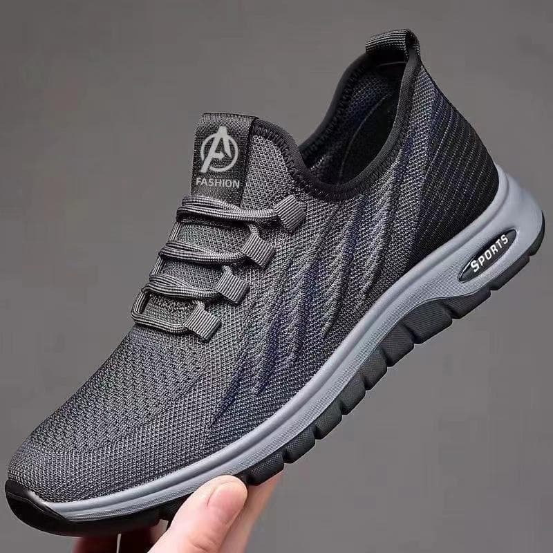 Comércio exterior primavera respirável malha fly tendência sapatos casuais masculinos leve versátil sapatos de corrida sapatos de trabalho para