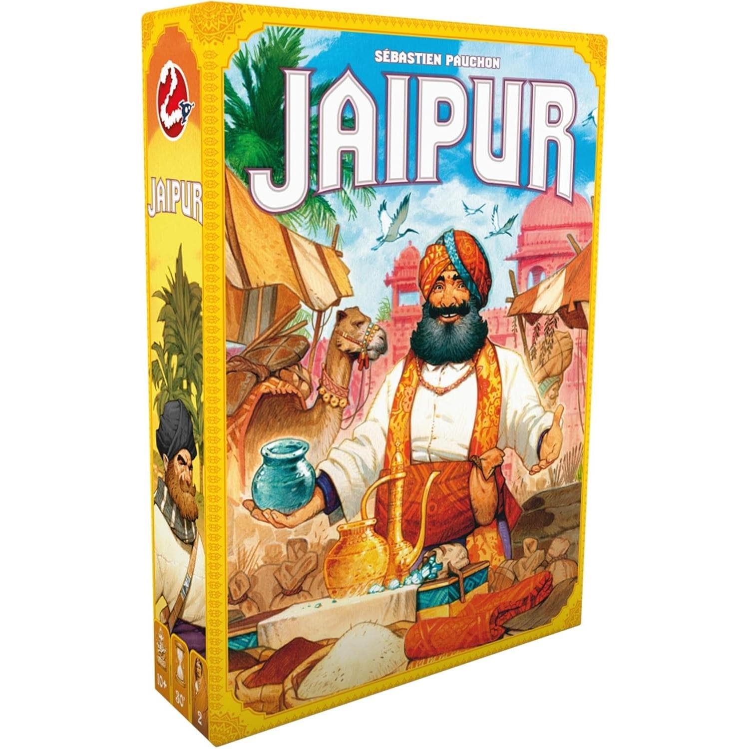 Jogo de Tabuleiro Jaipur Duelo Rápido de Mercadores Comércio Estratégico e Jogabilidade de Mercado