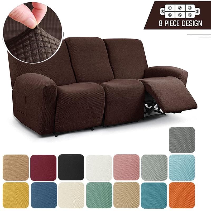 Capas para Poltrona Reclinável em Lã Polar Poltrona Lazy Boy Reclinável Capas para Sofá Antiderrapante Decoração de Casa Capas para Poltrona