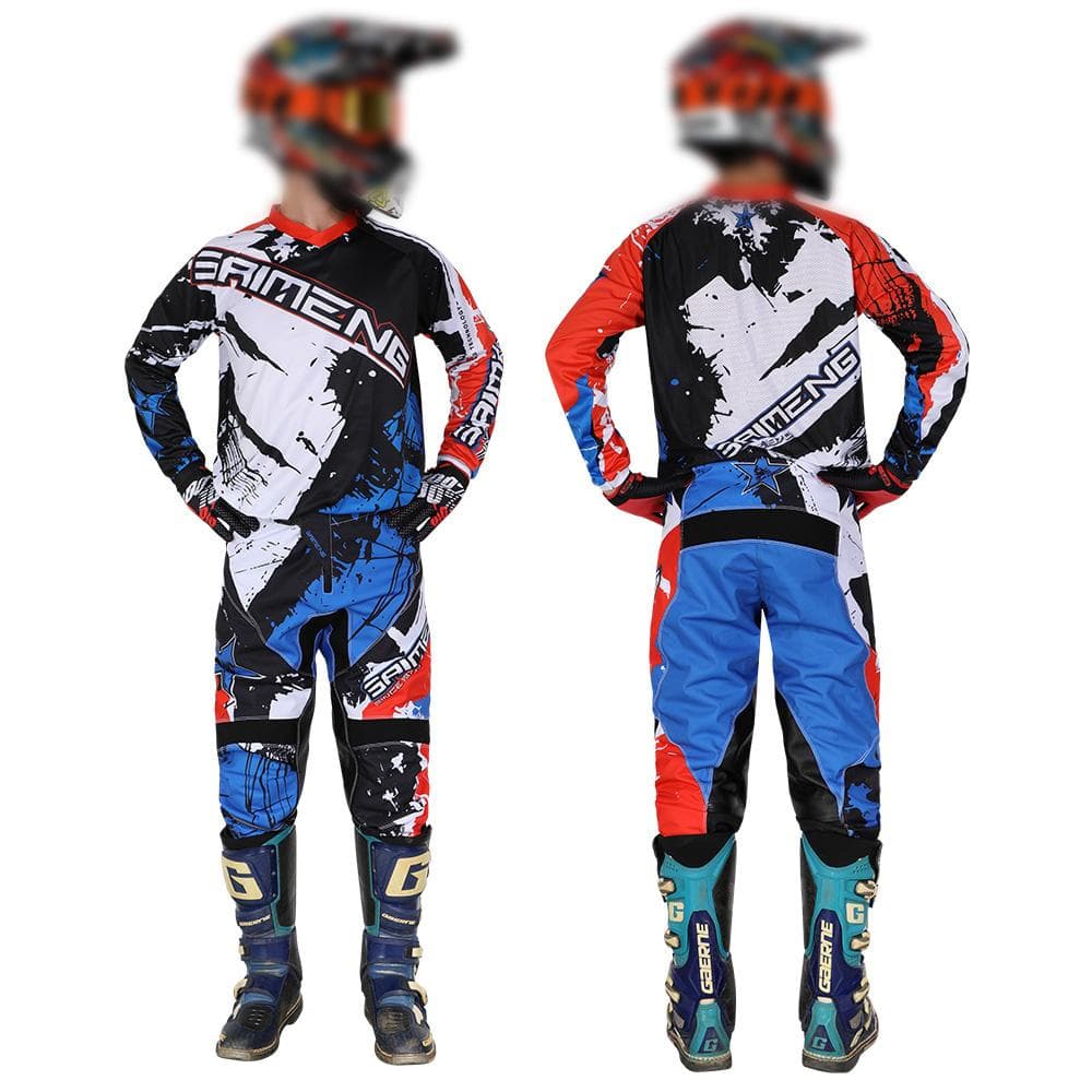 conjunto de equipamentos de motocross para crianças 4 5 6 7 8 9 10 11 12 13 anos Juventude criança Motocicleta menino menina Jersey Pant Kits
