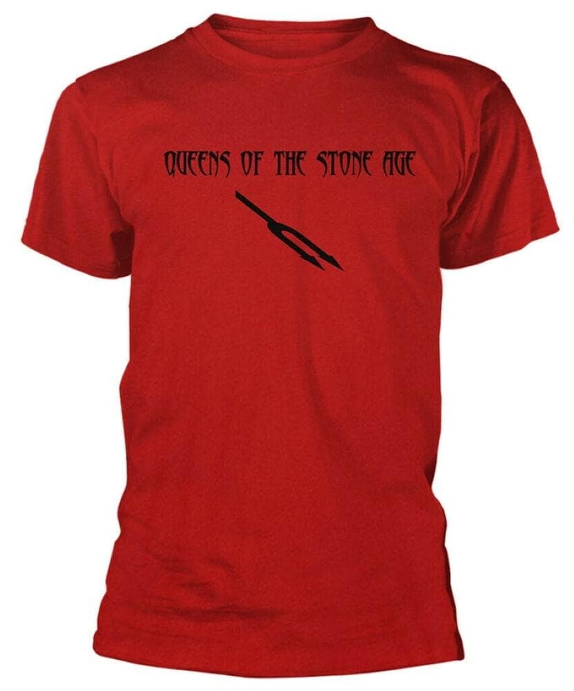 Camiseta unissex vermelha Queens Of The Stone Age Deaf Songs cm