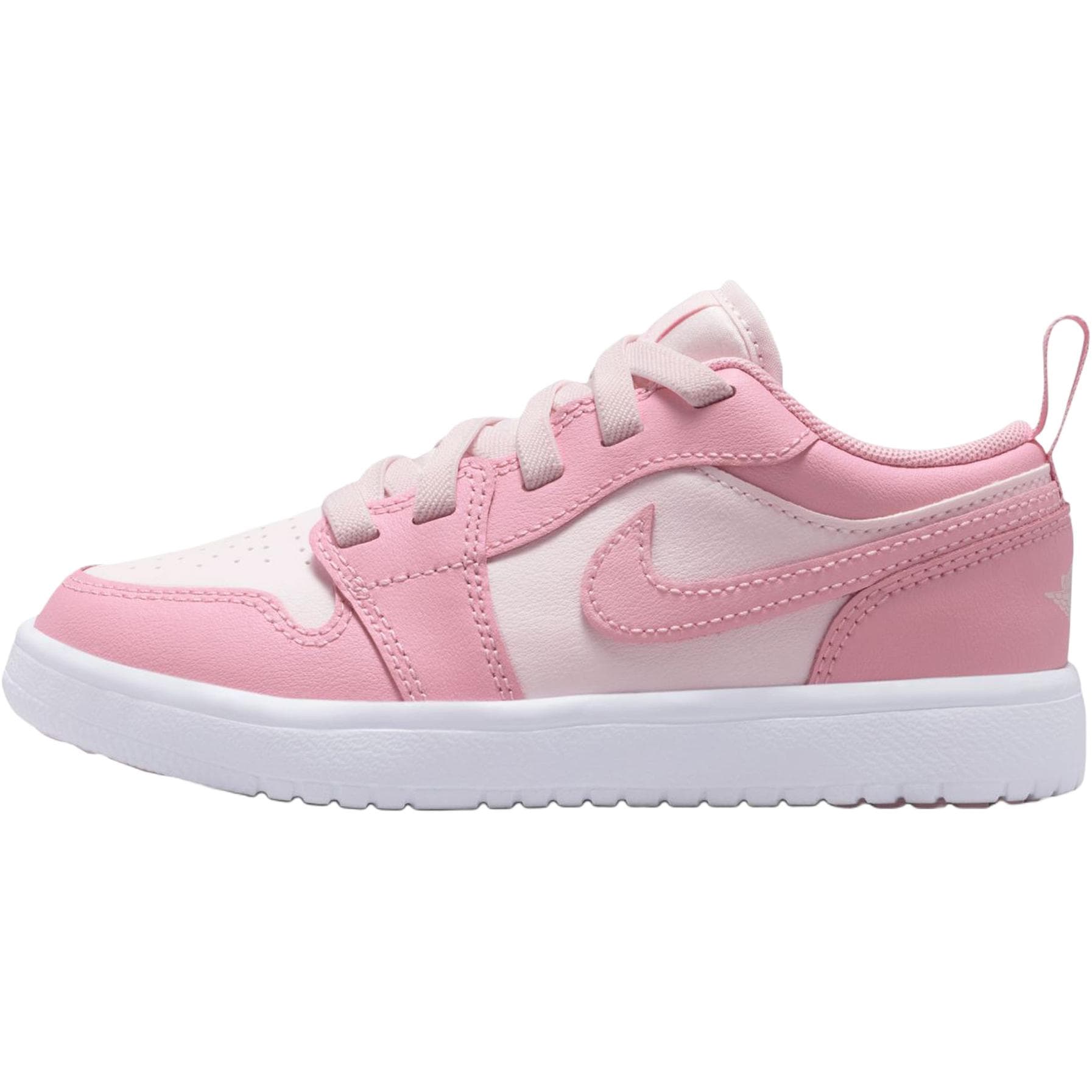 Tênis Infantil Air Jordan 1 Low Alt PS Rosa Médio Suave Branco Rosa Pérola DR9748-614 cm