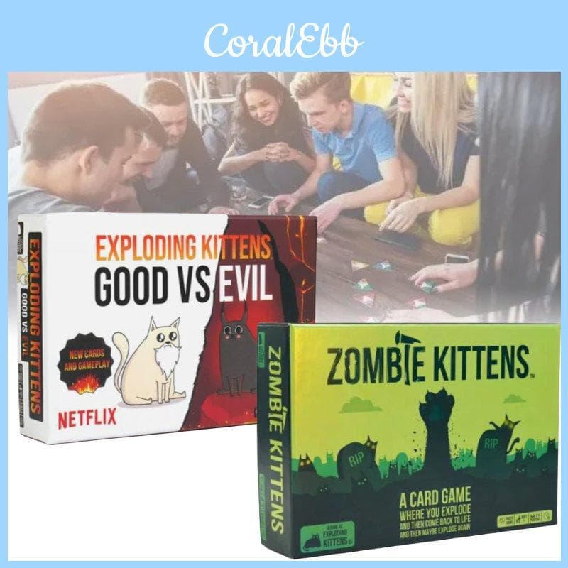 Barking Kittens Jogo de Mesa Divertido e Único para Reuniões Familiares e Festas vermelho