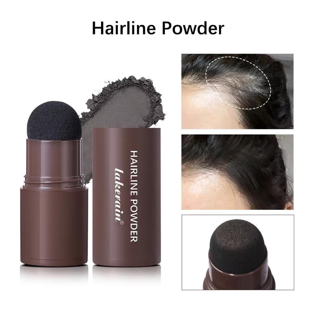 Caneta Corretora de Linha Capilar e Raiz à Prova d'Água – Cobertura Instantânea dos Brancos com Bastão de Pó de Fácil Aplicação para Cabelo