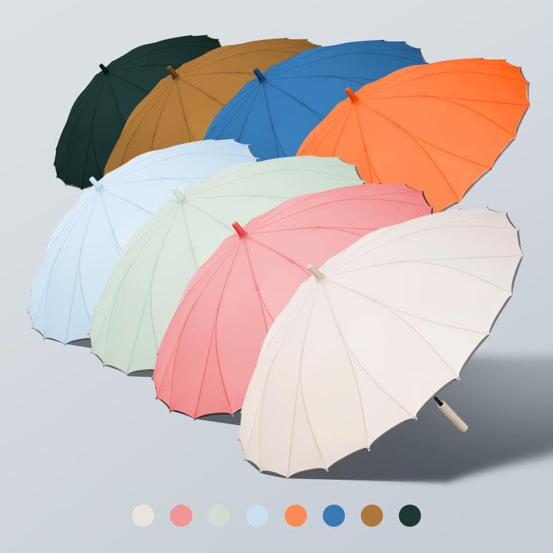 Novo guarda-chuva japonês e coreano de 24 varetas, guarda-chuva de cabo longo ampliado e reforçado, grande automático especial para tempestades