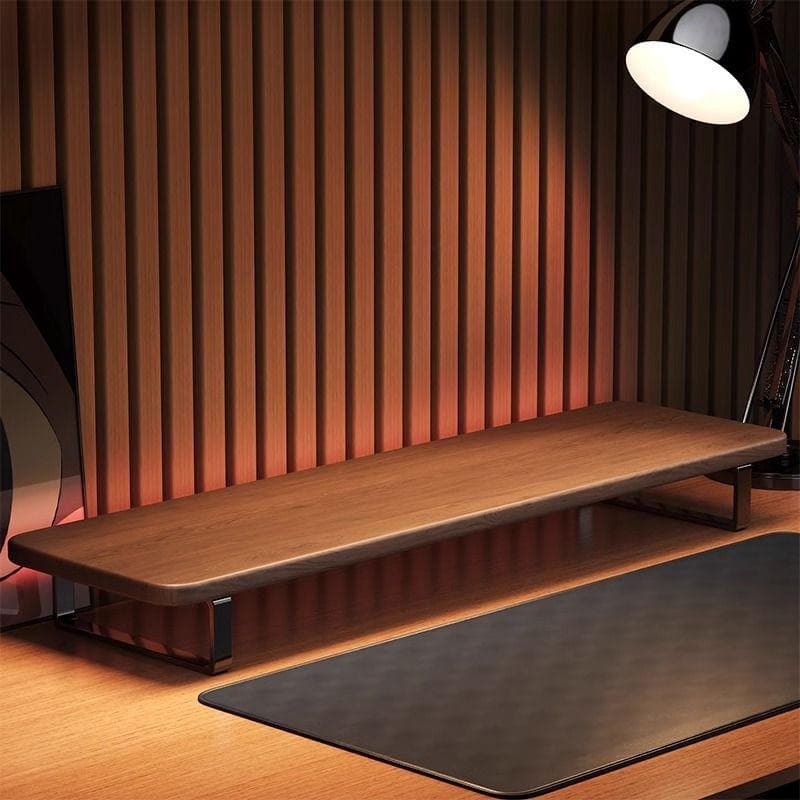 Organizador de Mesa e Suporte para Monitor com Bandeja para Teclado