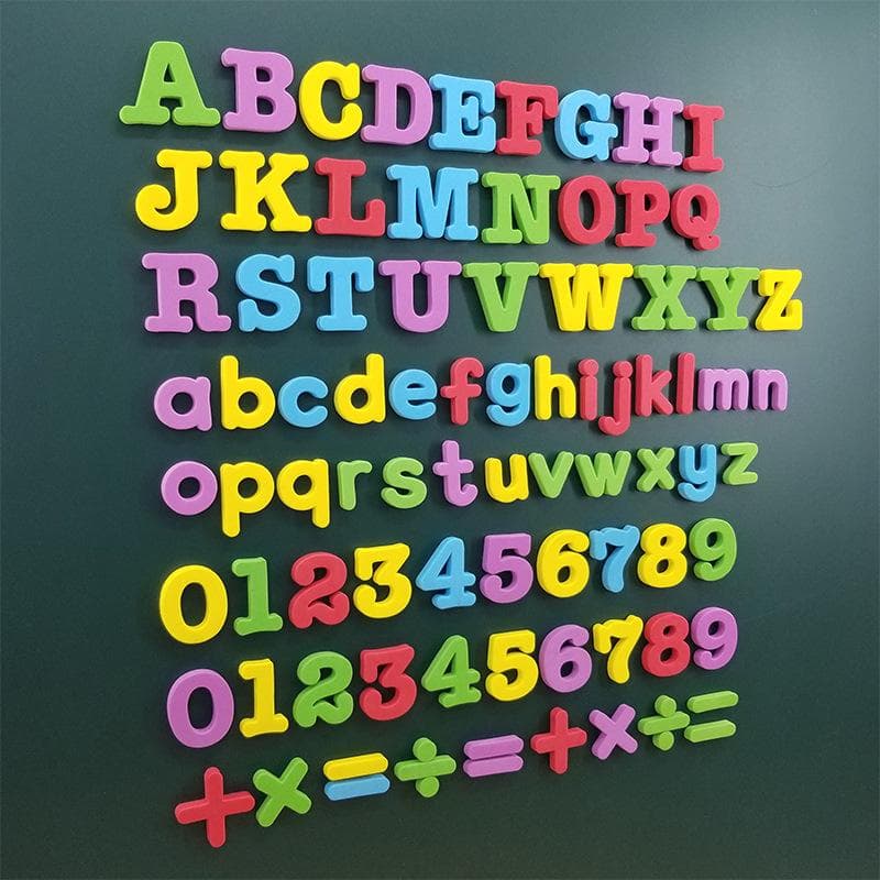 Adesivos Magnéticos de Letras para Crianças Alfabeto Inglês Magnético Número Adesivo para Geladeira Brinquedos Educacionais Clássicos Para