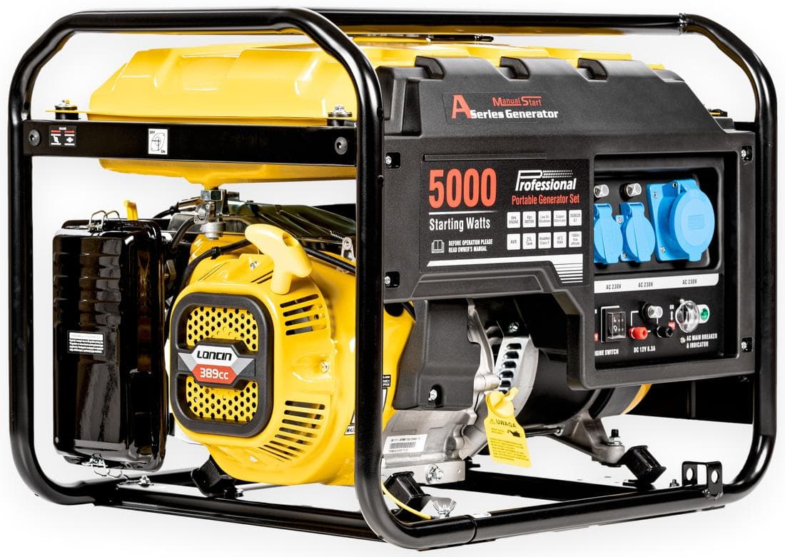 Loncin Lc5000-As Potente Gerador a Gasolina 3X230V Avr 5Kw - Ewimax