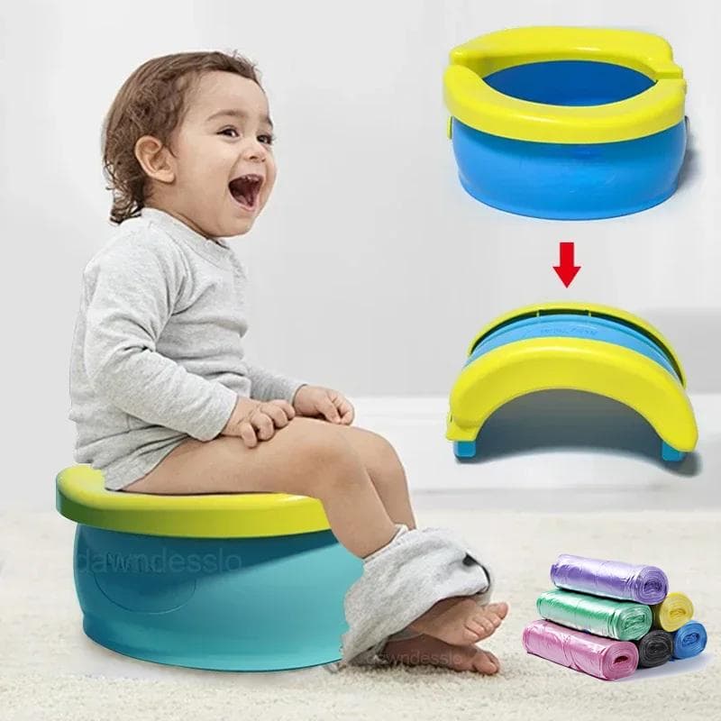 Assento de Vaso Sanitário Dobrável para Treinamento de Penico Infantil Fácil de Limpar Assento de Vaso Sanitário Presente de Aniversário para