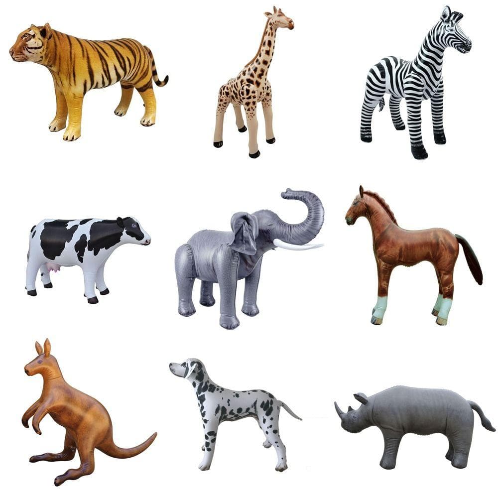 Decortaion Balões de Floresta Selvagem Simulação Animais Balão Inflável Modelo Vaca Elefante Girafa cm