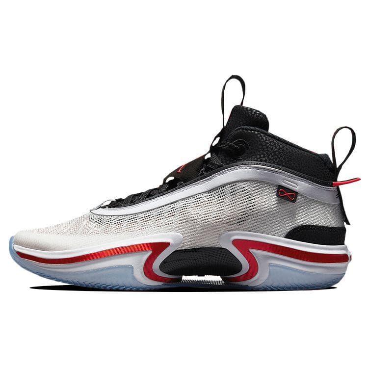 Tênis Masculino Air Jordan 36 Energia Psíquica Branco Preto Vermelho Universitário CZ2650-100 cm