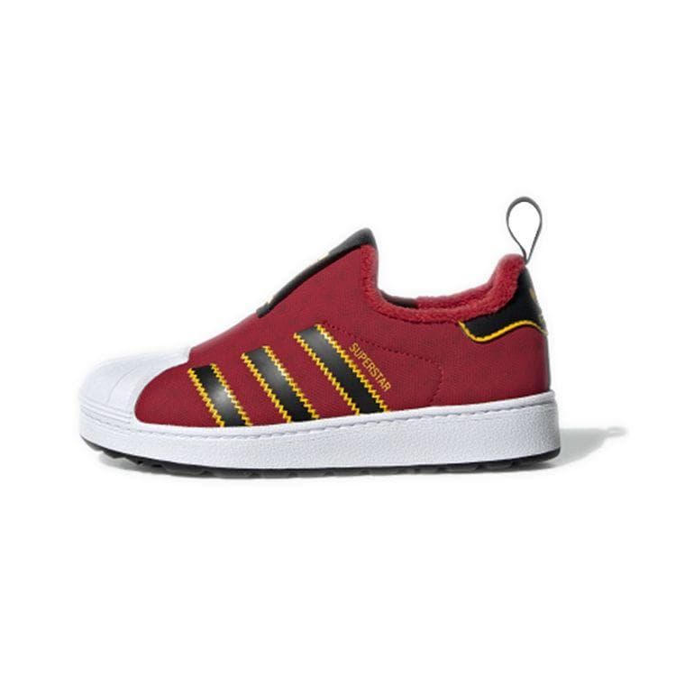 Adidas Originals Superstar 360 Wtr C Durável Respirável Cano Baixo Tênis de Skate Infantil Tênis Infantil Vermelho Preto EE6417 cm